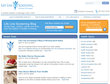 Tablet Screenshot of lifelinescreeningblog.com